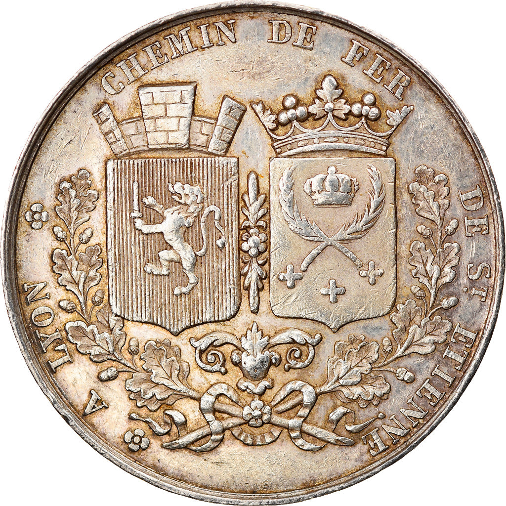 France, Token, Railway, Chemin de Fer de Saint-Etienne à Lyon, 1826, Tiolier
