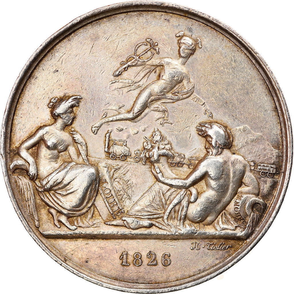 France, Token, Railway, Chemin de Fer de Saint-Etienne à Lyon, 1826, Tiolier