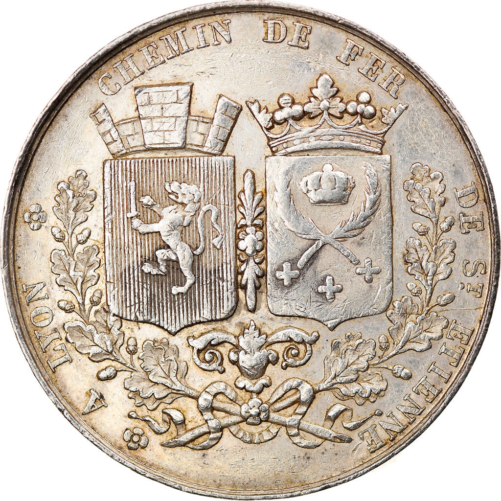 France, Jeton, Railway, Chemin de Fer de Saint-Etienne à Lyon, 1826, Tiolier