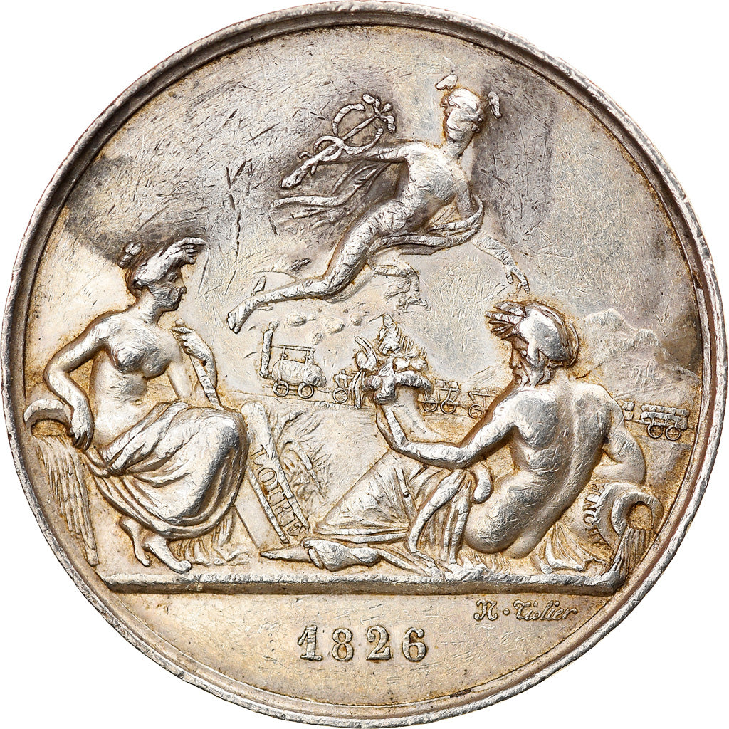 France, Jeton, Railway, Chemin de Fer de Saint-Etienne à Lyon, 1826, Tiolier
