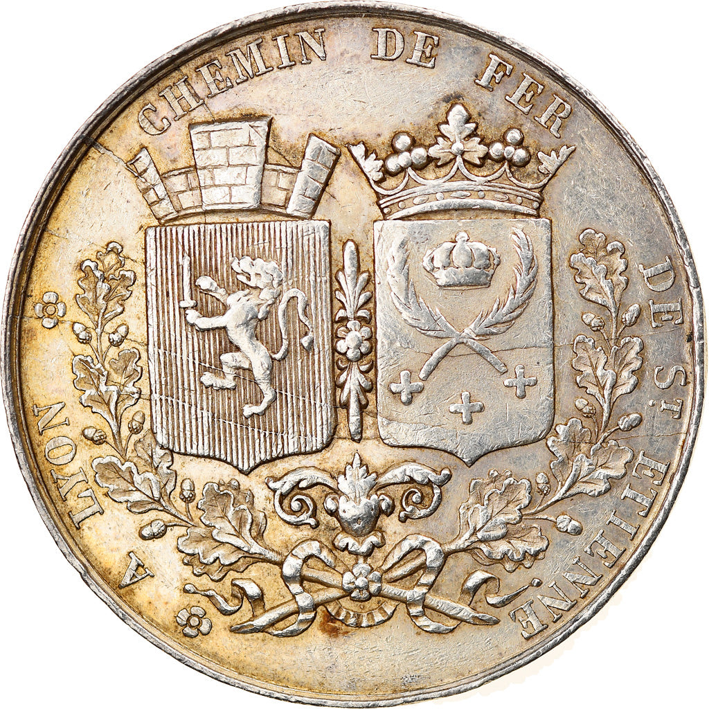 France, Token, Railway, Chemin de Fer de Saint-Etienne à Lyon, 1826, Tiolier