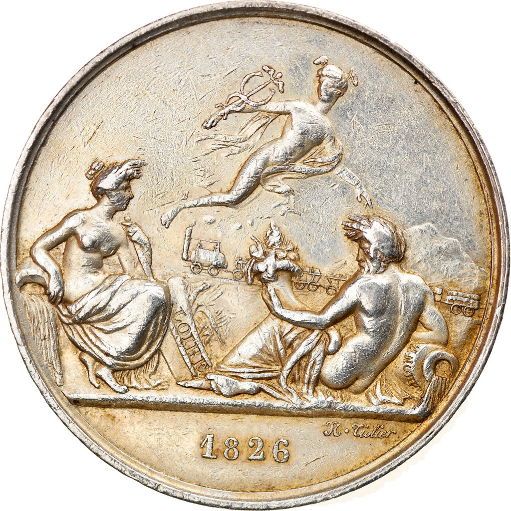 France, Token, Railway, Chemin de Fer de Saint-Etienne à Lyon, 1826, Tiolier