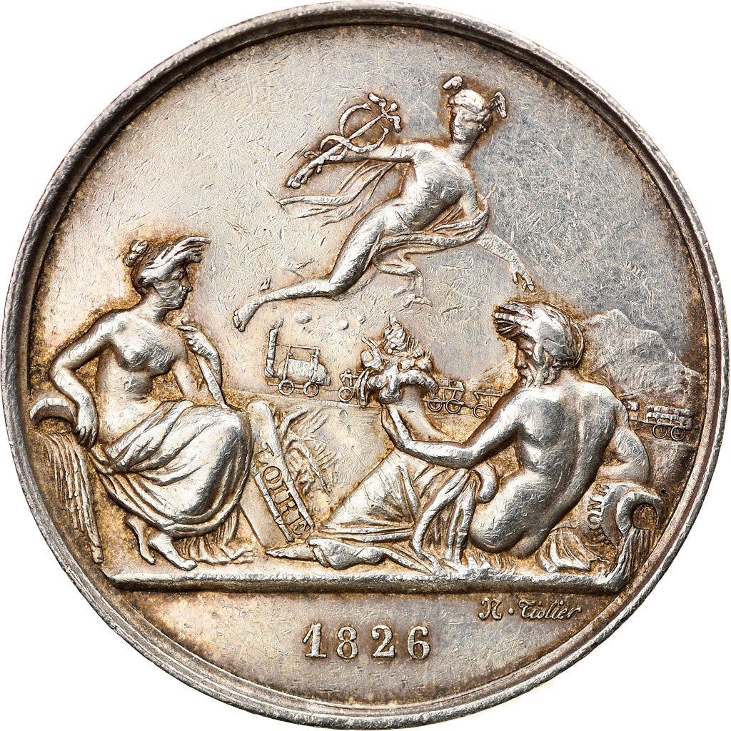 France, Token, Railway, Chemin de Fer de Saint-Etienne à Lyon, 1826, Tiolier