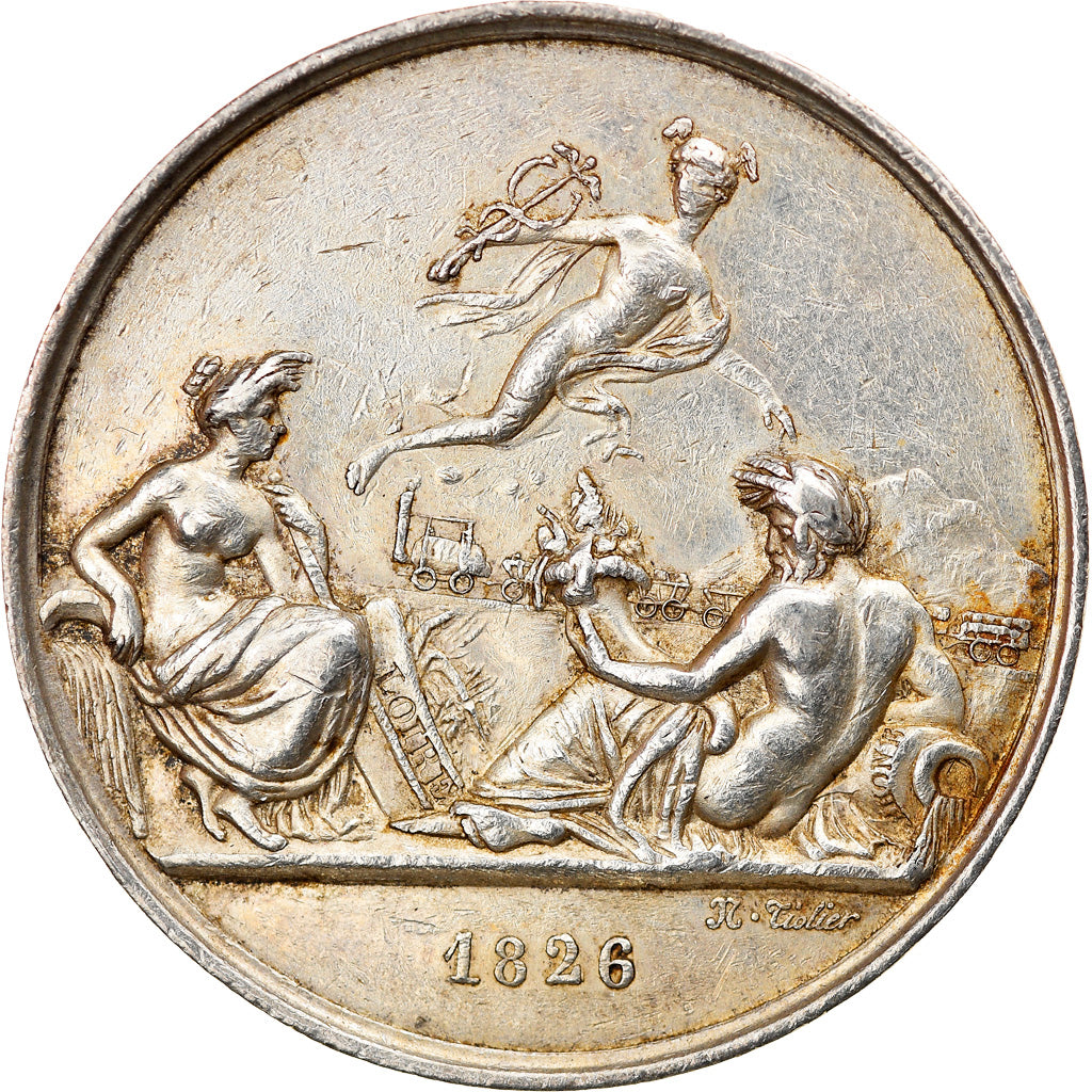 France, Jeton, Railway, Chemin de Fer de Saint-Etienne à Lyon, 1826, Tiolier
