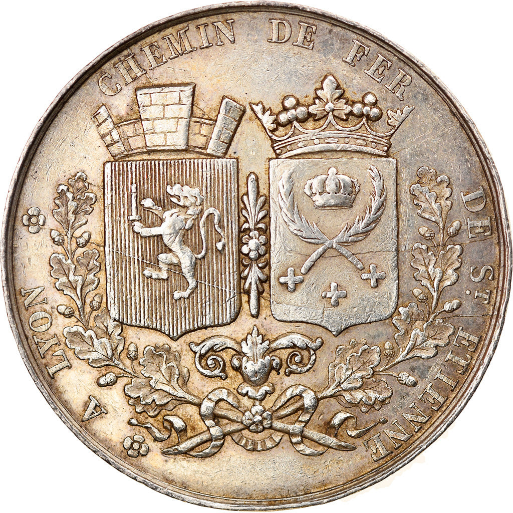 France, Token, Railway, Chemin de Fer de Saint-Etienne à Lyon, 1826, Tiolier
