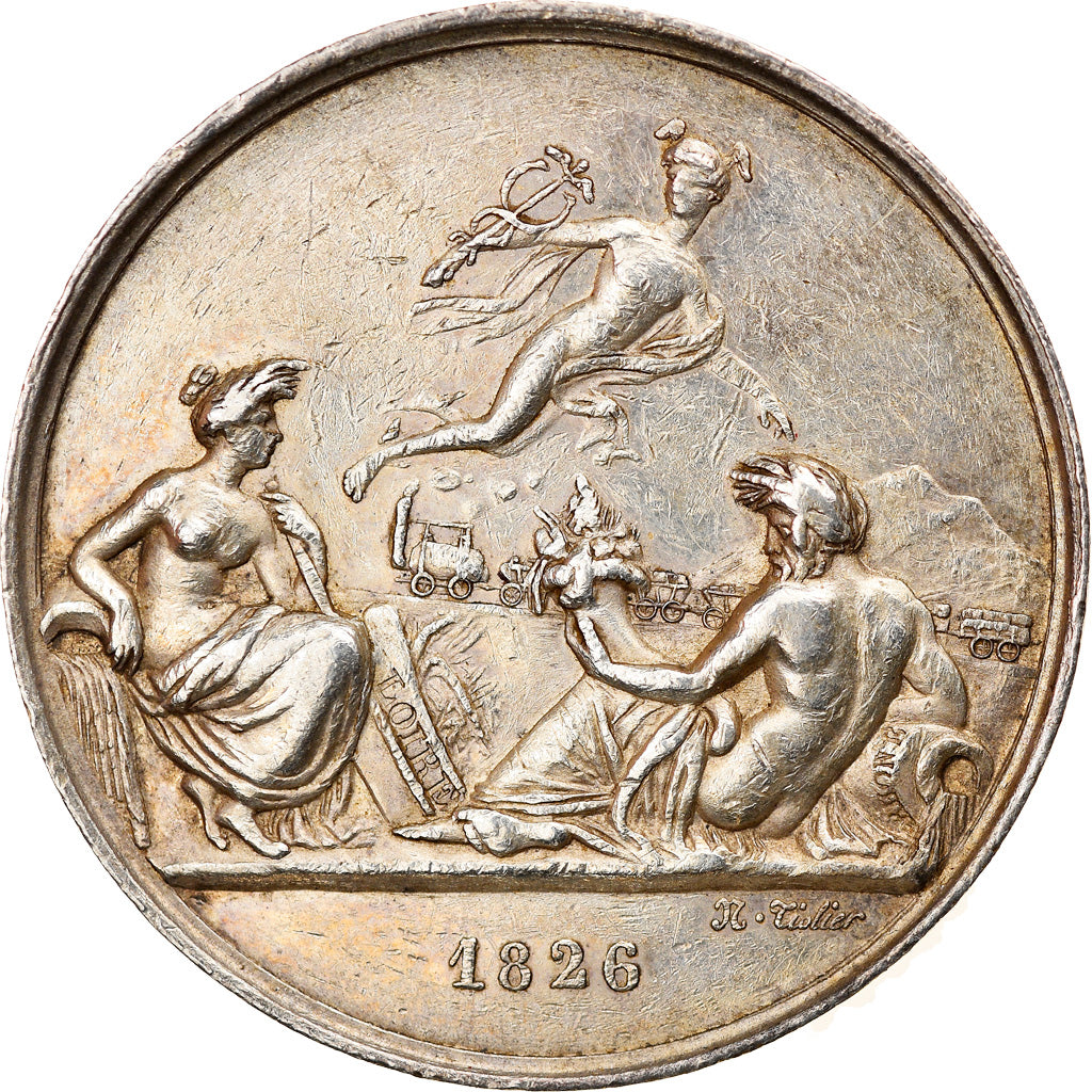France, Token, Railway, Chemin de Fer de Saint-Etienne à Lyon, 1826, Tiolier