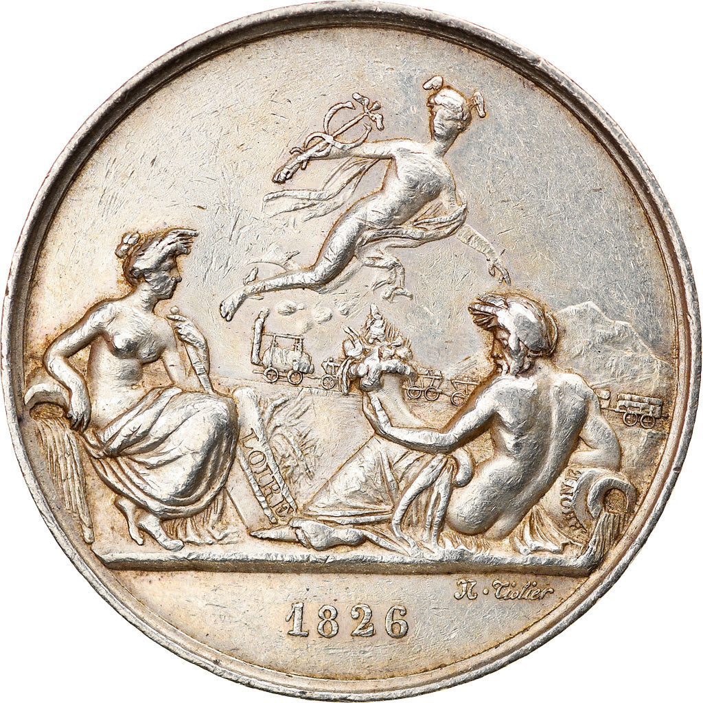 France, Token, Chemin de Fer de Saint-Etienne à Lyon, 1826, Tiolier, EF(40-45)