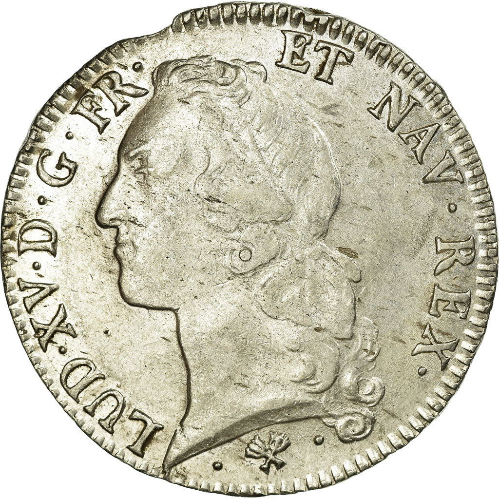 Coin, France, Louis XV, Écu au bandeau, Ecu, 1770, Bayonne, EF(40-45), Silver