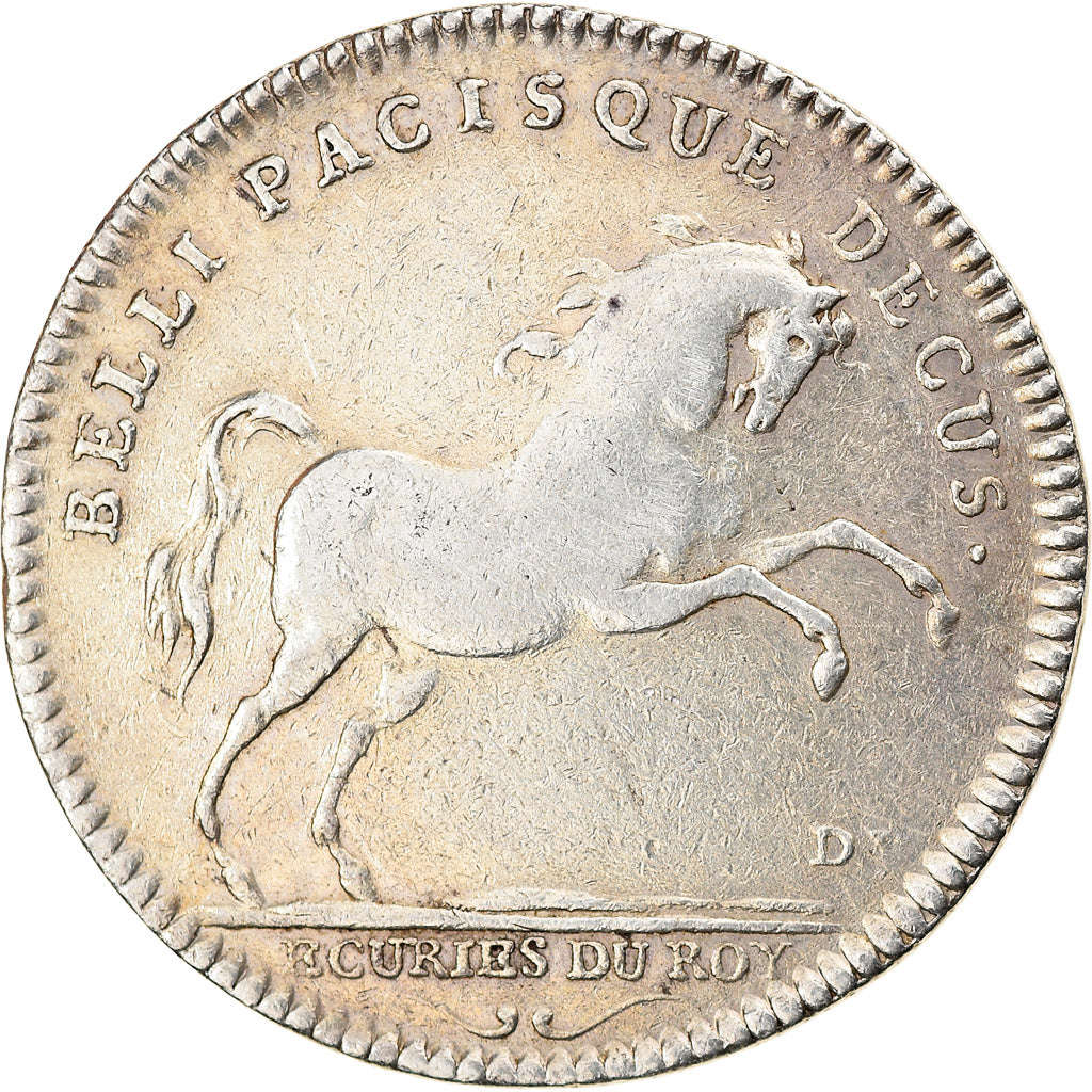 France, Jeton, Royal, Louis XV, Maison du Roi, Ecuries du Roi, History, TTB+
