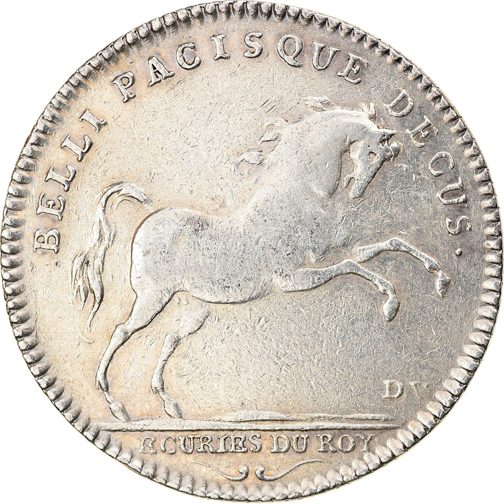 Francia, Token, Royal, Louis XV, Grande Ecurie, Maison du Roi, MBC+, Plata