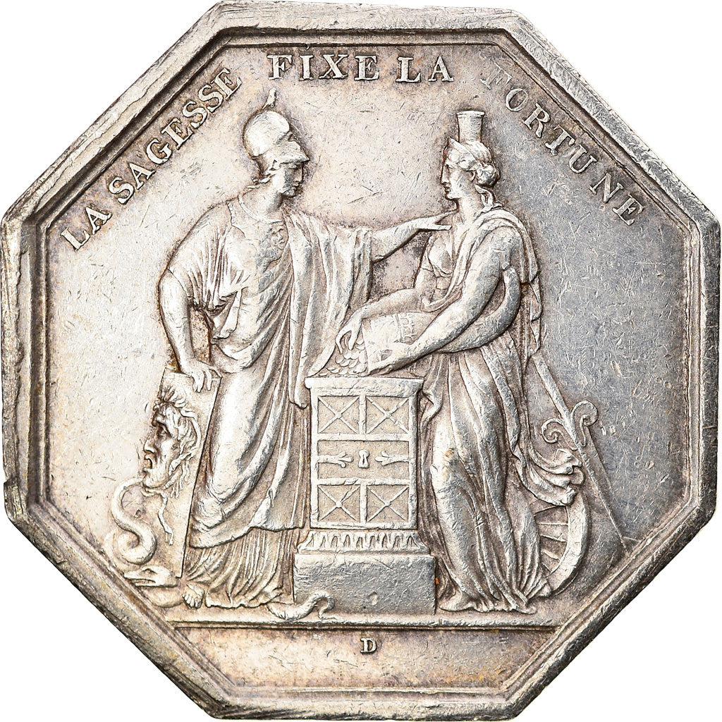 France, Token, Banque de France, 1800, Dumarest, EF(40-45), Silver