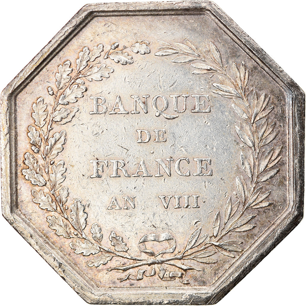 France, Token, Banque de France, 1800, Dumarest, EF(40-45), Silver