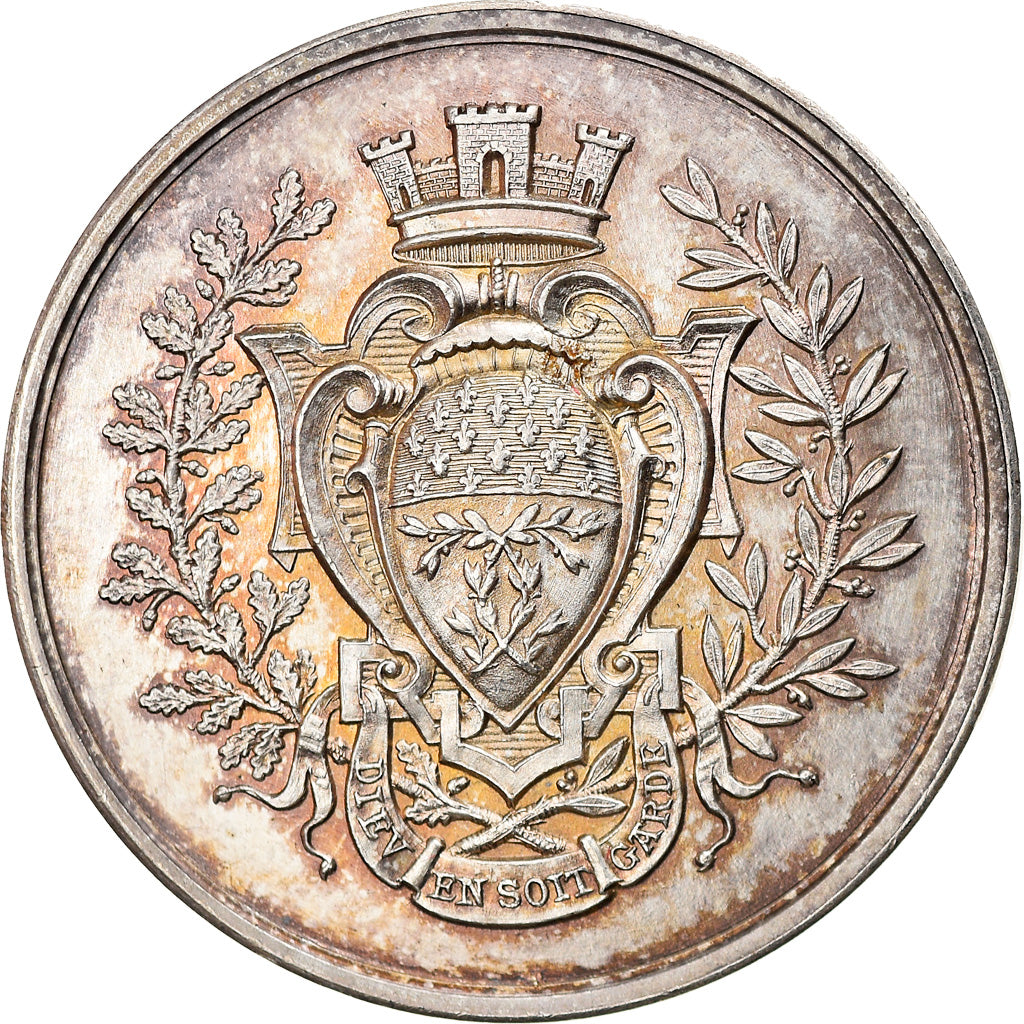 France, Token, Compagnie Générale des Assurances Rémoises, 1879, MS(60-62)