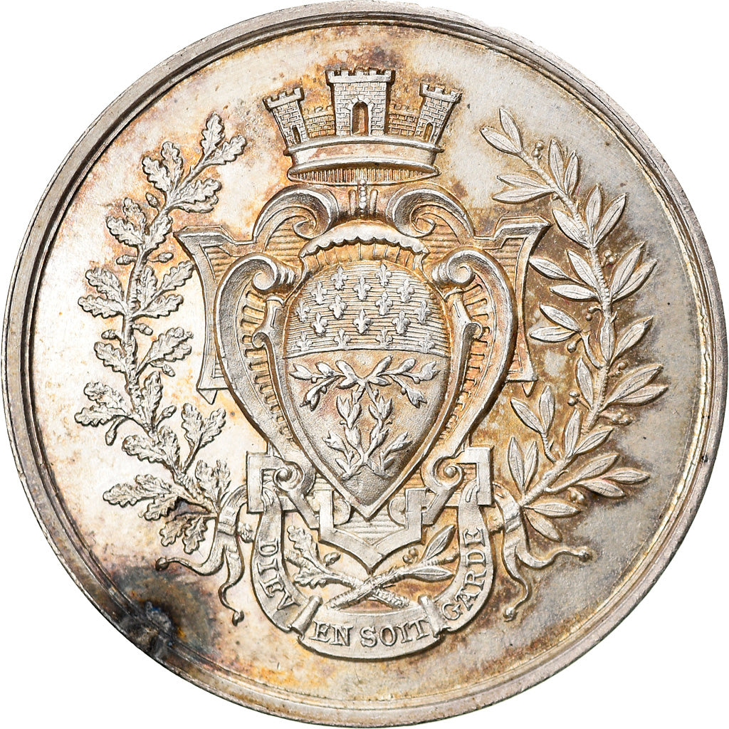 France, Token, Compagnie Générale des Assurances Rémoises, 1879, AU(55-58)