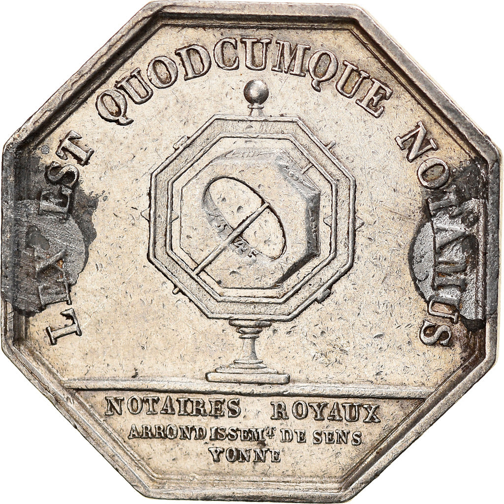 France, Token, Notary, Notaires de l'Arrondissement de Sens, Yonne, EF(40-45)