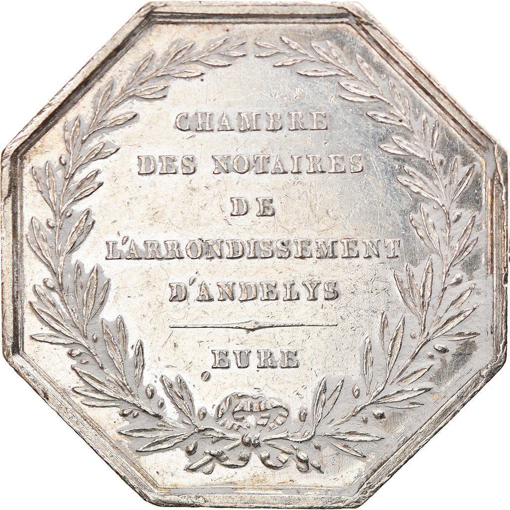 France, Jeton, Notaires de l'Arrondissement d'Andelys, Eure, Depaulis, TTB+
