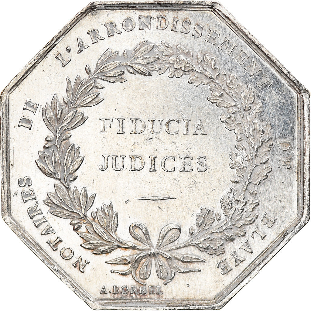 Francia, Token, Notaires de l'Arrondissement de Blaye, Borrel.A, EBC, Plata