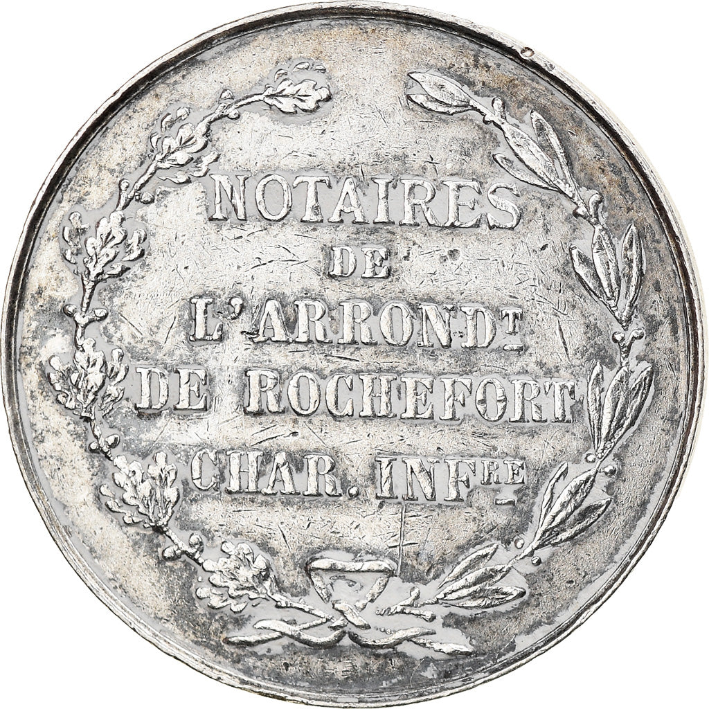 France, Token, Notaire de l'Arrondissement de Rochefort, EF(40-45), Silver