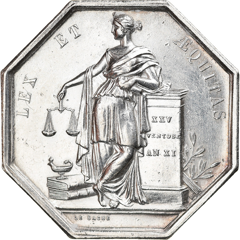 Francia, Token, Chambre des Notaires de Cambrai, Le Sache, SPL-, Argento