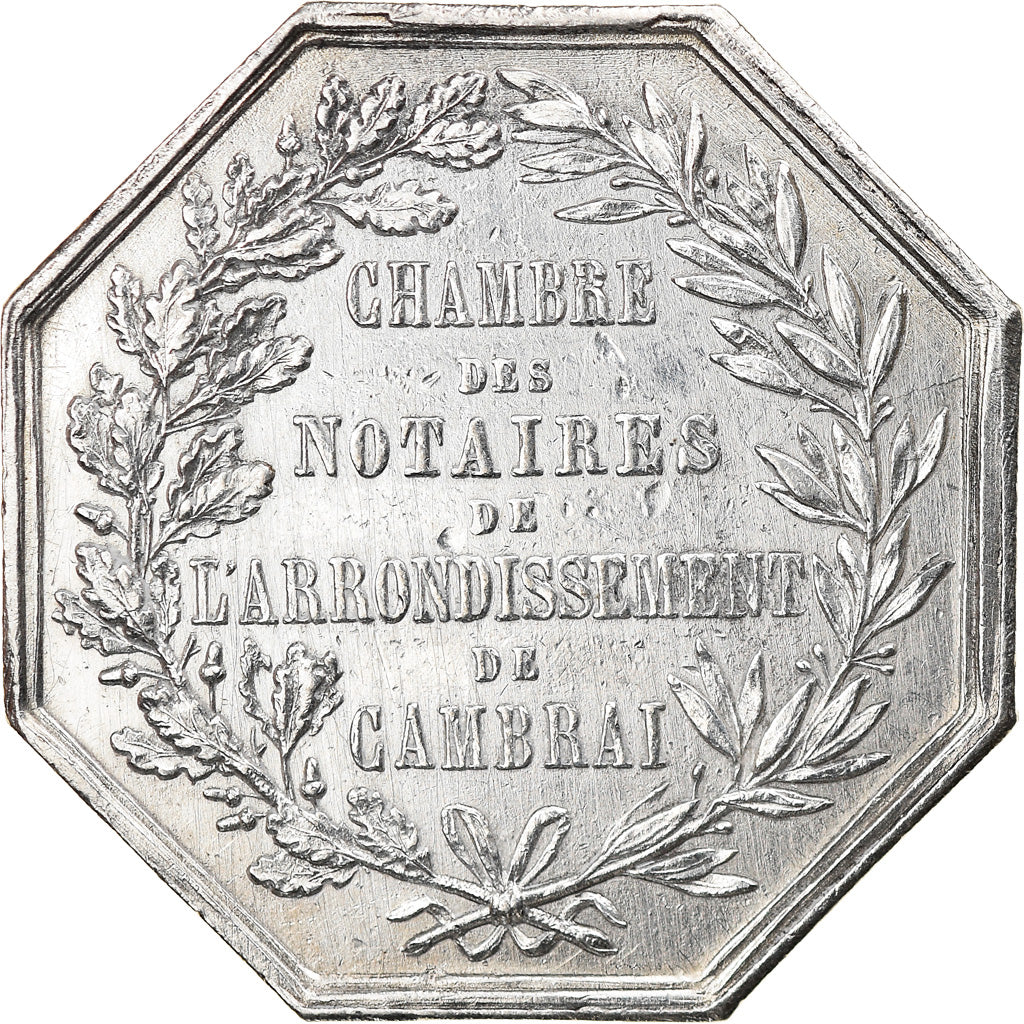 Francia, Token, Chambre des Notaires de Cambrai, Le Sache, SPL-, Argento