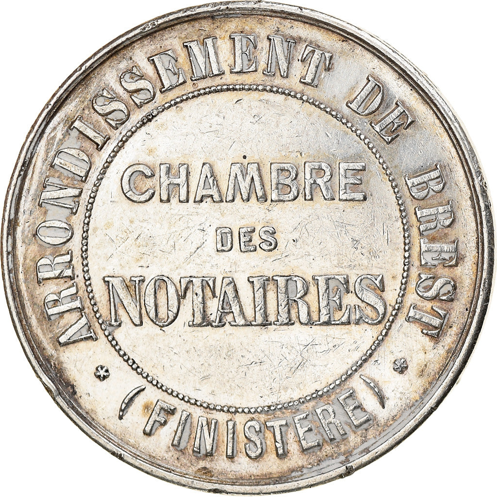 Frankreich, Token, Chambre des Notaires de Brest, SS+, Silber, Lerouge:65