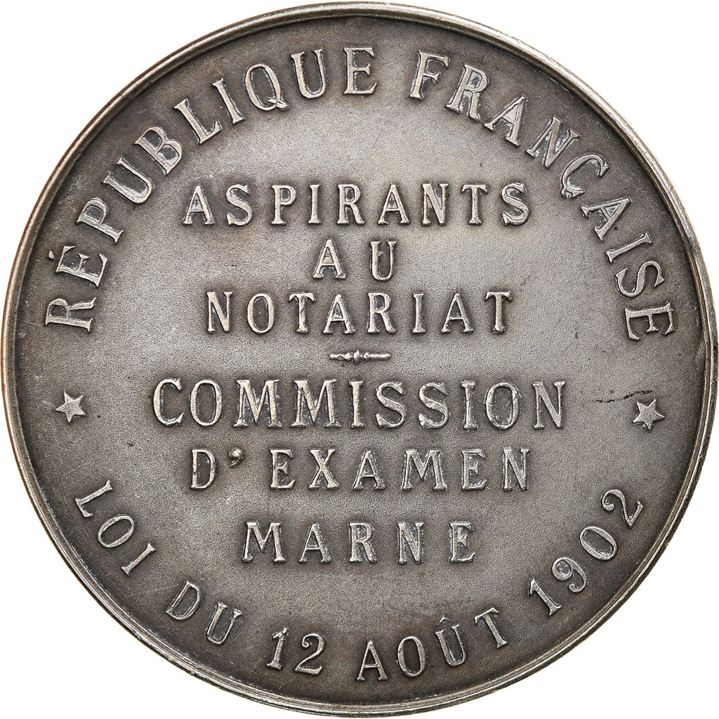 France, Token, Notary, Notaires de la Marne, Commission d'Examen, 1902, Brenet