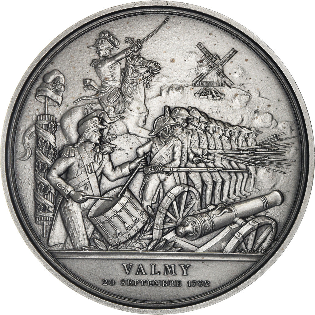 France, Medal, Révolution Française, Bataille de Valmy, History, 1988