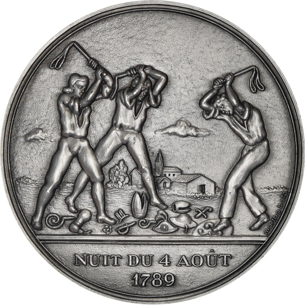 France, Medal, Révolution Française, Nuit du 4 Août, History, Boto