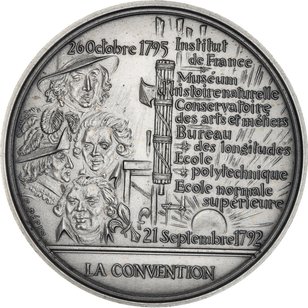 Frankrijk, Medaille, Révolution Française, La Convention, History, 1988