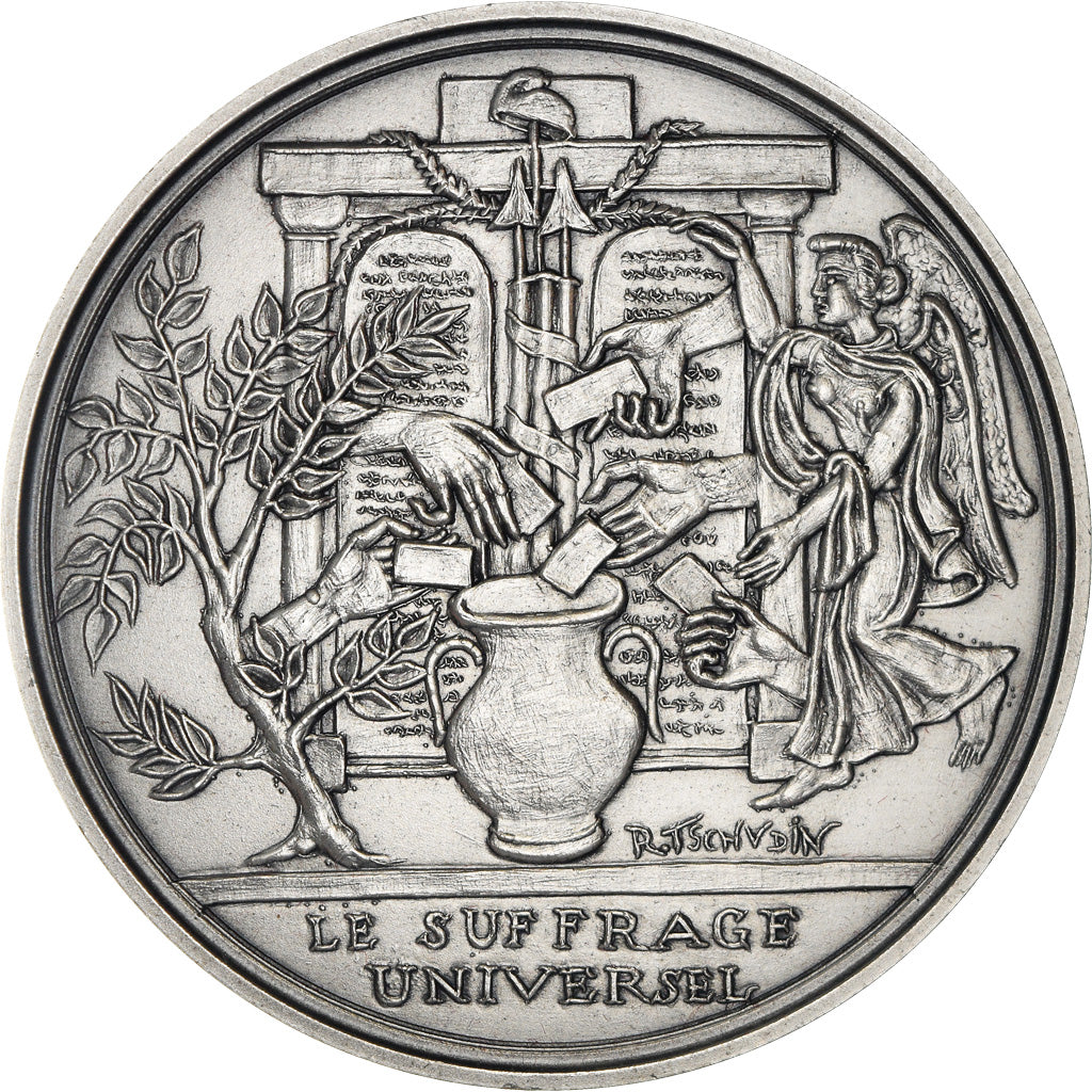 France, Medal, Révolution Française, Le Suffrage Universelle, History