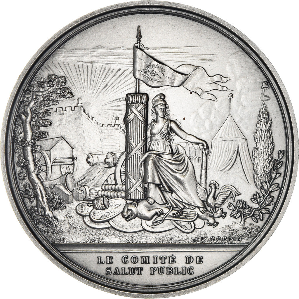 Francia, medaglia, Révolution Française, Comité de Salut Public, History