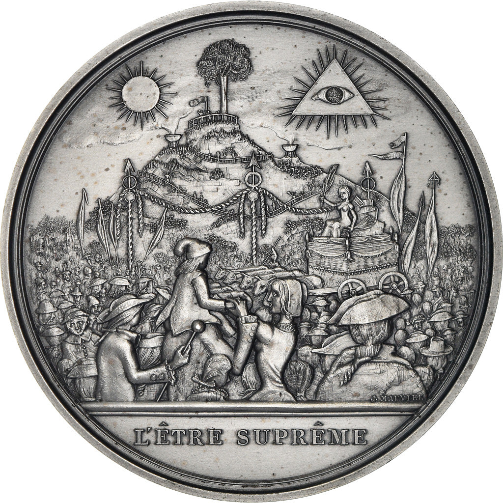 França, Medal, Révolution Française, L'Etre Suprême, História, 1987