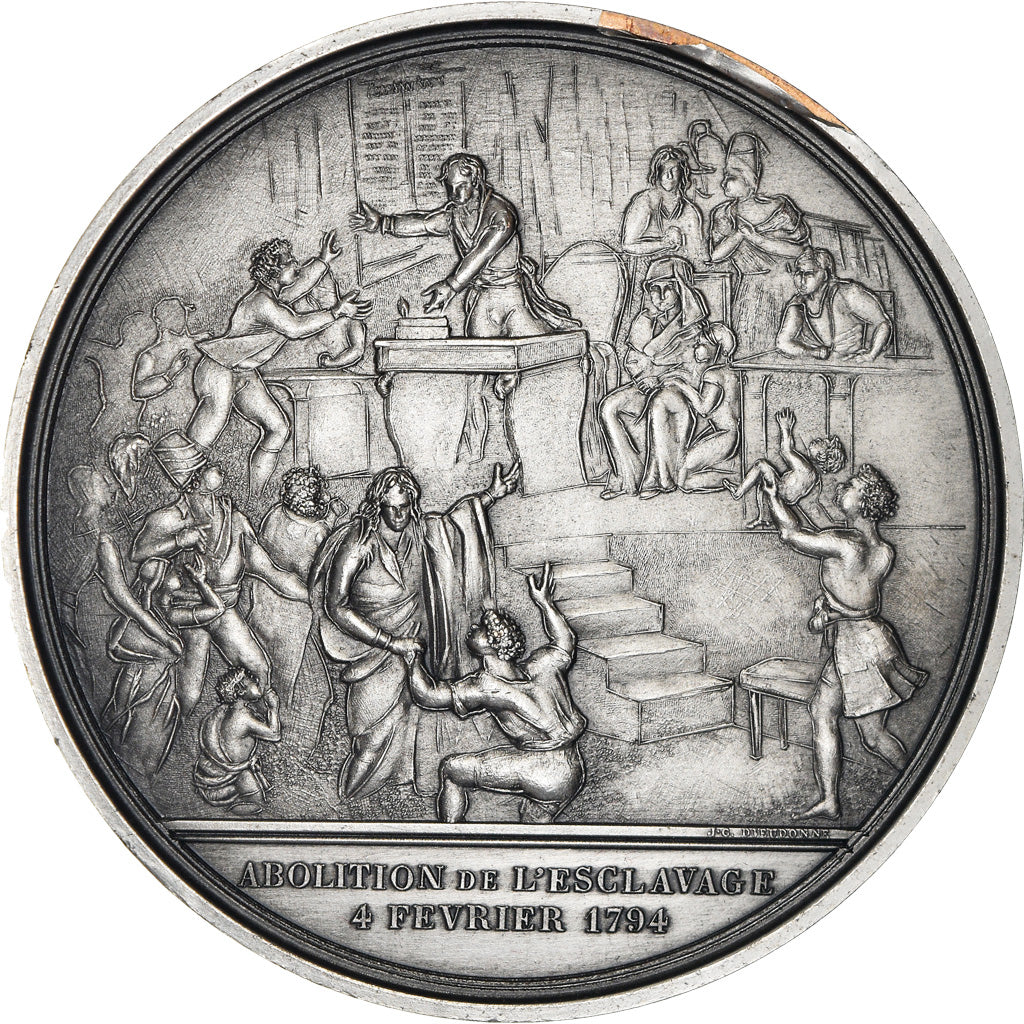 France, Medal, Révolution Française, Abolition de l'Esclavage, History, 1988