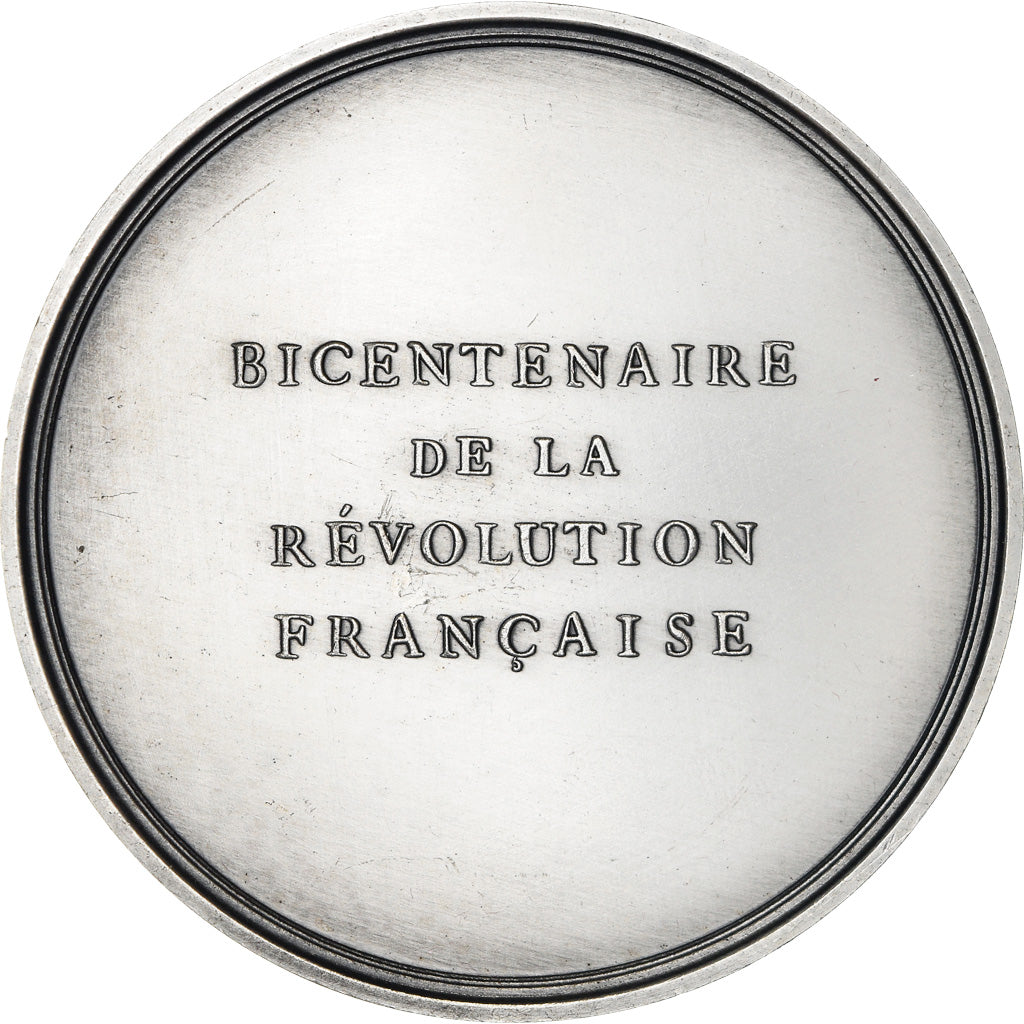 France, Medal, Révolution Française, Abolition de l'Esclavage, History, 1988
