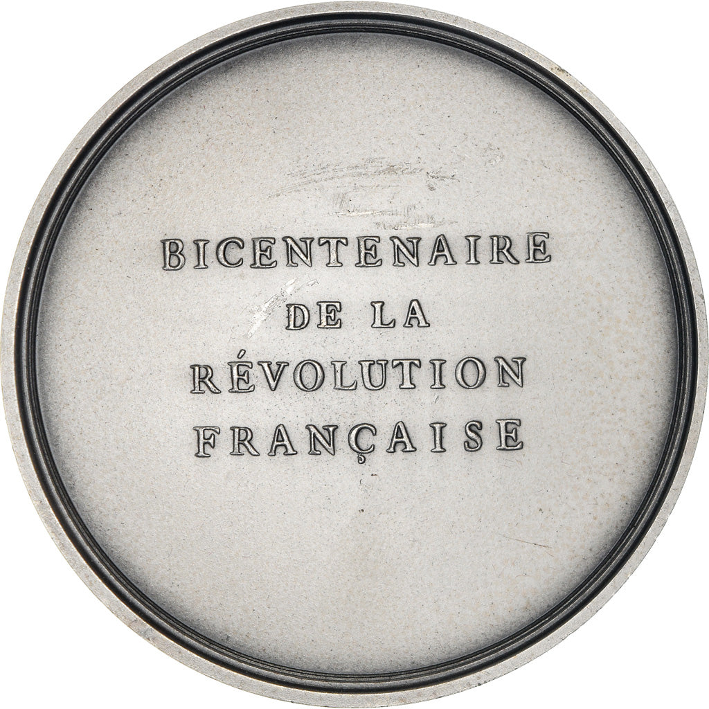 France, Medal, Révolution Française, Bataille de Valmy, History, 1988