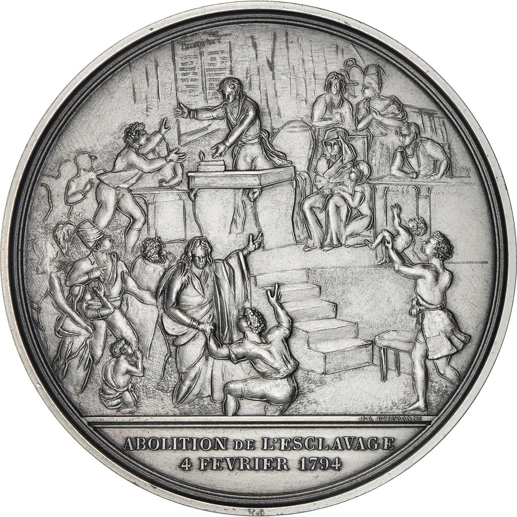 France, Medal, Révolution Française, Abolition de l'Esclavage, History