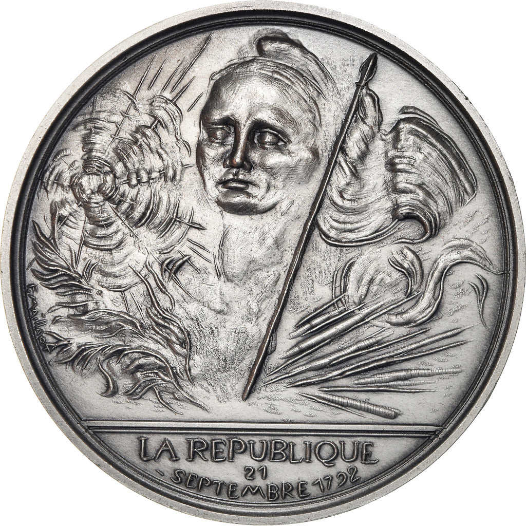 Francia, medaglia, Révolution Française, La République, History, 1989