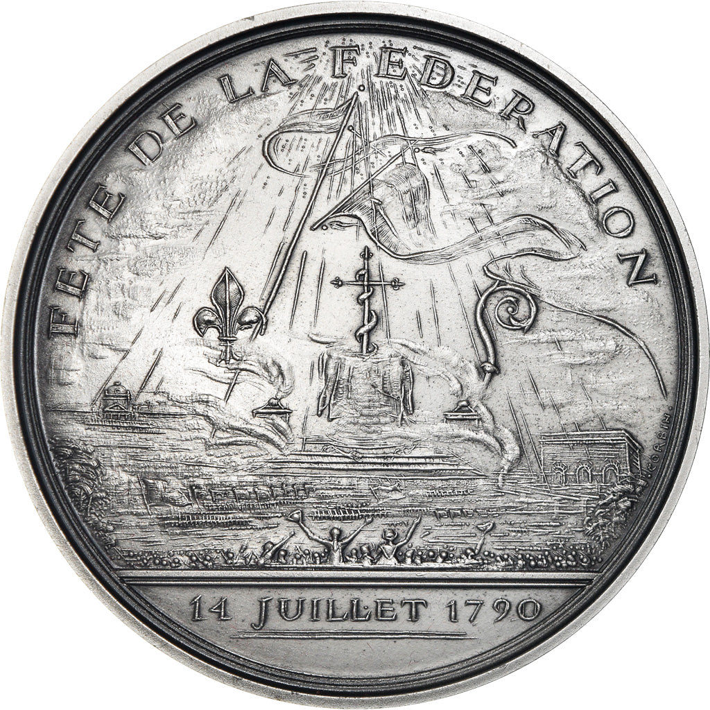 Francia, medaglia, Révolution Française, Fête de la Fédération, History