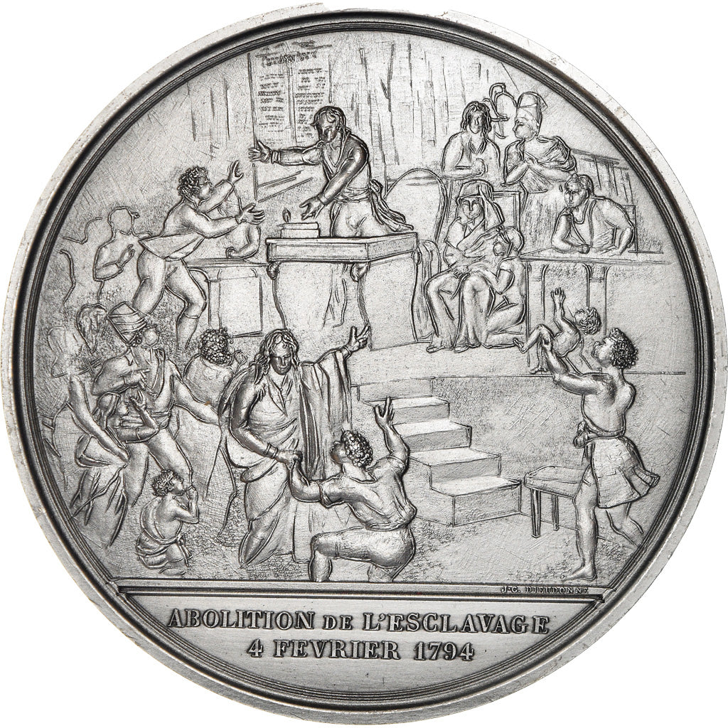 France, Médaille, Révolution Française, Abolition de l'Esclavage, History