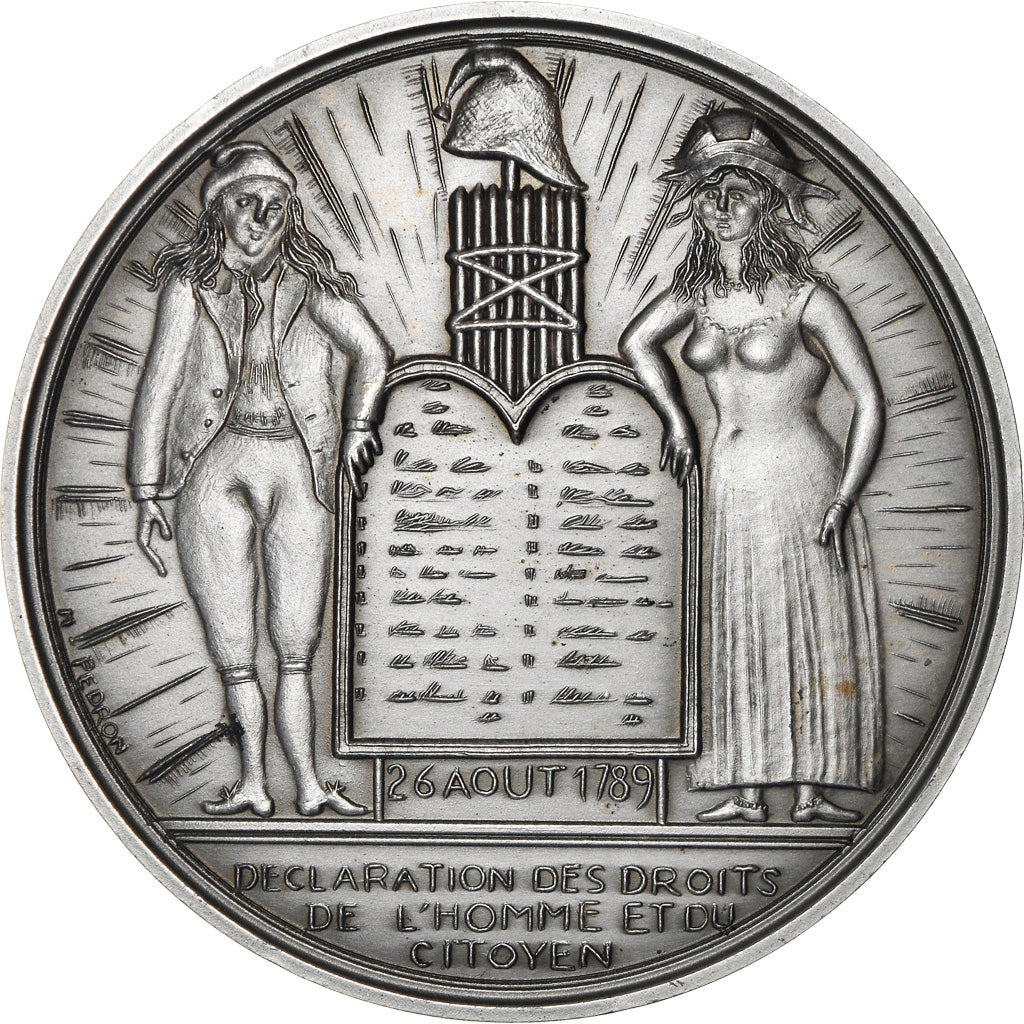 France, Medal, Révolution Française, Déclaration des Droits de l'Homme