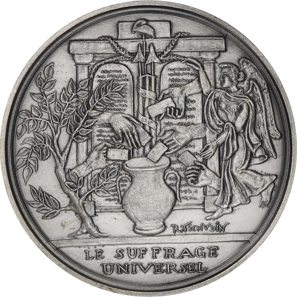 France, Medal, Révolution Française, Le Suffrage Universelle, History