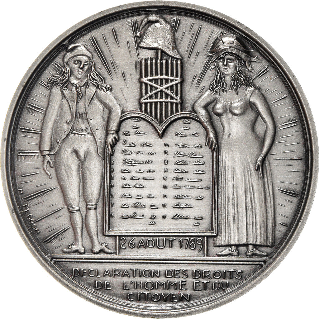 France, Medal, Révolution Française, Déclaration des Droits de l'Homme