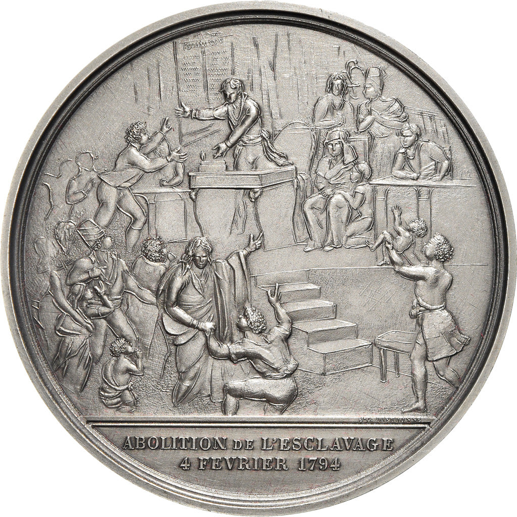 France, Médaille, Révolution Française, Abolition de l'Esclavage, History