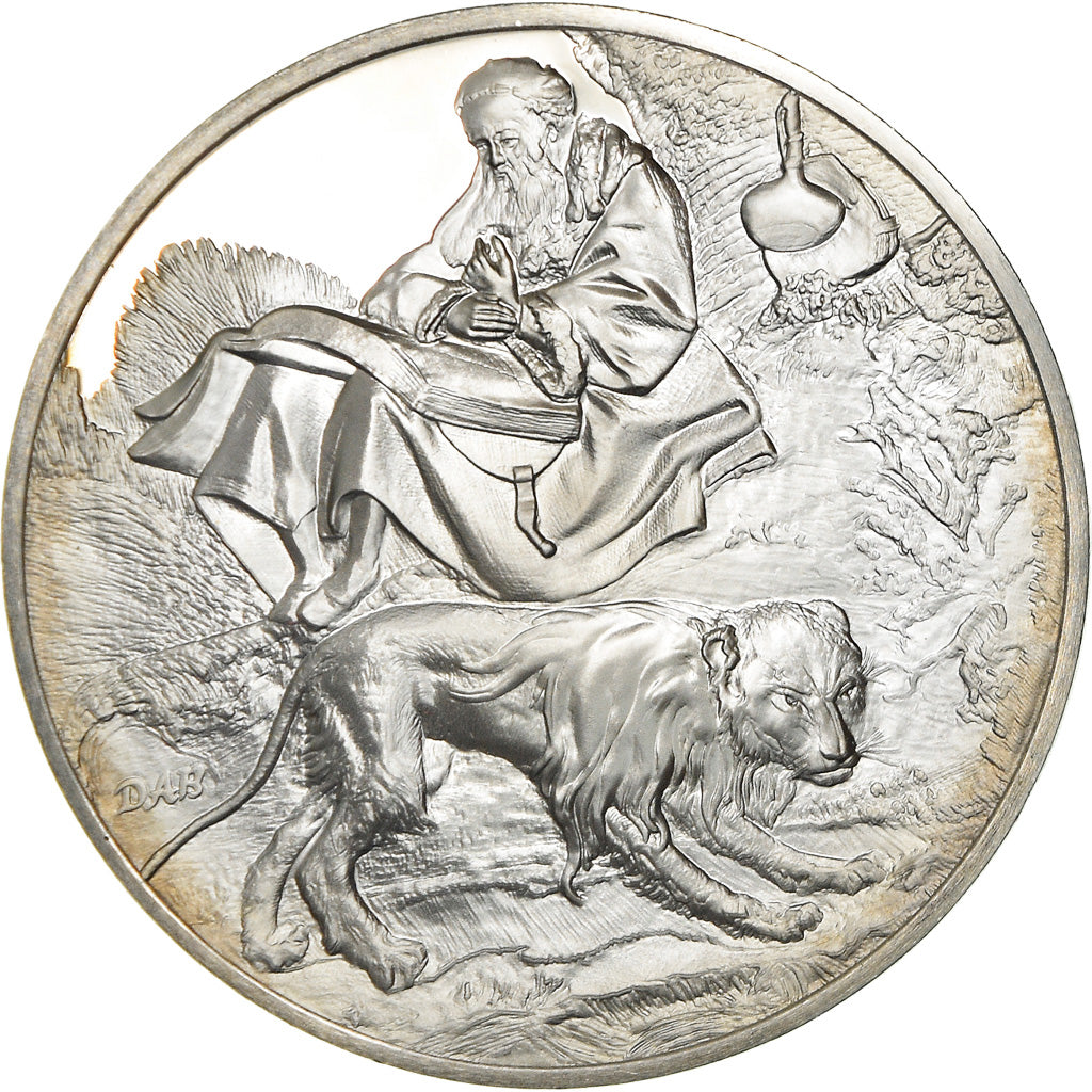 Francja, Medal, Peinture, Rembrandt, Saint Jérome Lisant, Sztuka i Kultura