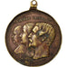 Francia, medalla, Baptème de Napoléon Eugène Louis, History, 1856, Bordes
