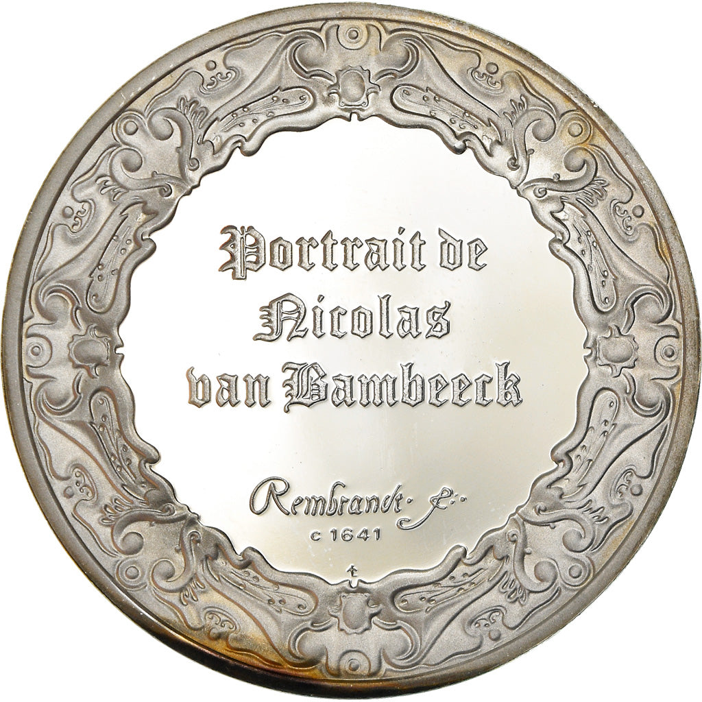 France, Medal, Peinture, Rembrandt, Portrait de Nicolas Van Bambeeck, Arts &