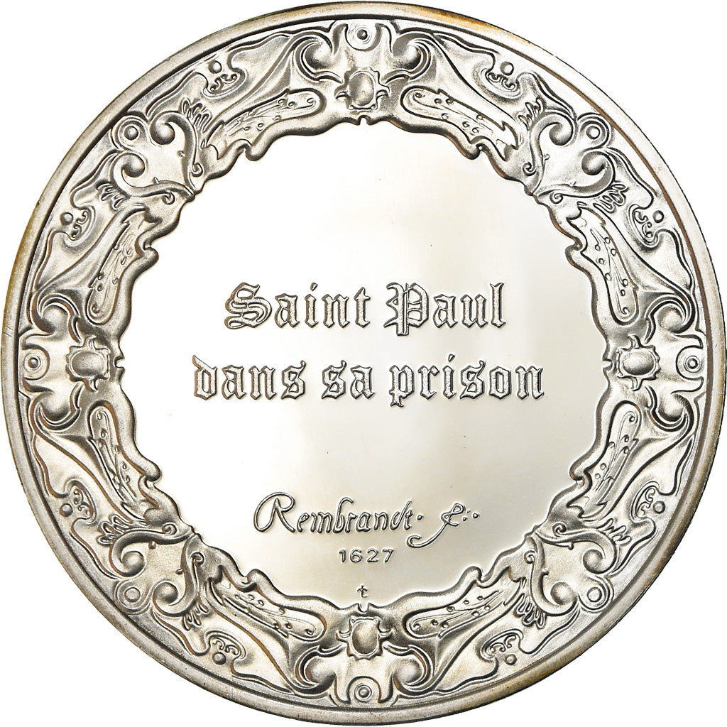 Frankreich, Medaille, Peinture, Rembrandt, Saint-Paul dans sa Prison, Arts &