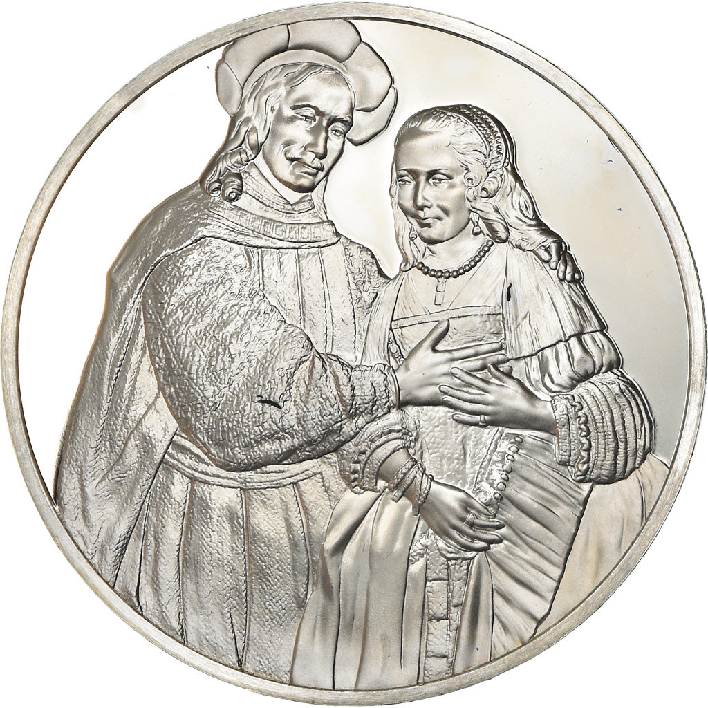 Frankrijk, Medaille, Peinture, Rembrandt, Portrait d'un Couple, Arts & Culture