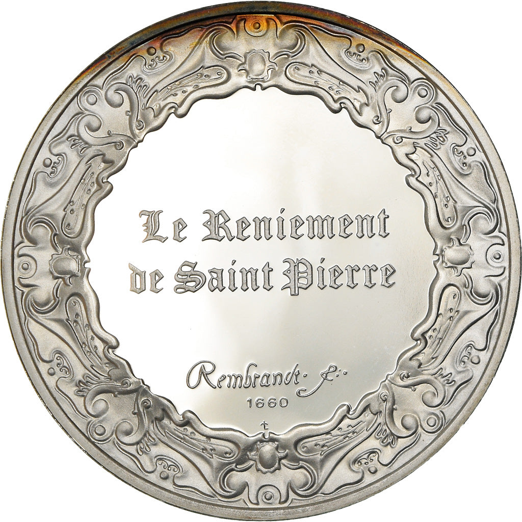 Frankreich, Medaille, Peinture, Rembrandt, Le Reniement de Saint Pierre, Arts &