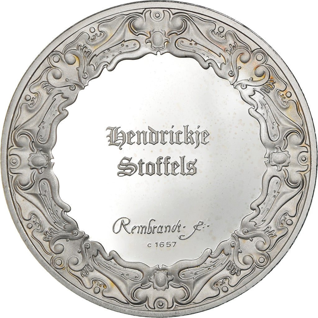 Francja, Medal, Peinture, Rembrandt, Hendrickje Stoffels, Sztuka i Kultura